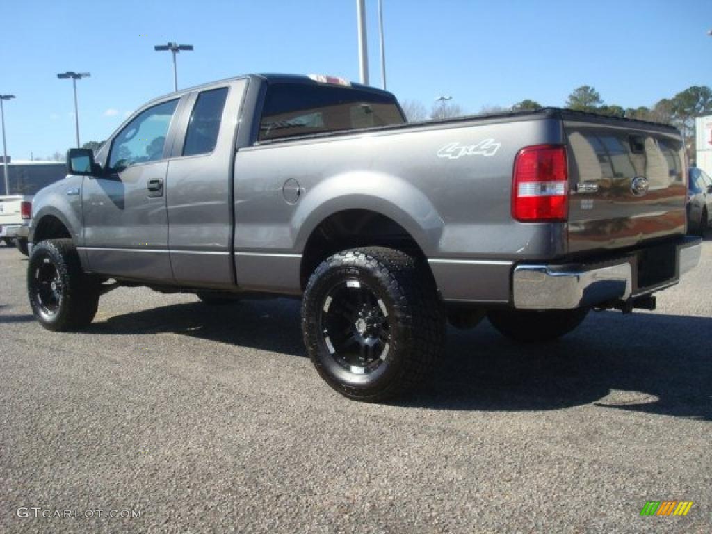 2006 F150 XLT SuperCab 4x4 - Dark Shadow Grey Metallic / Medium/Dark Flint photo #4