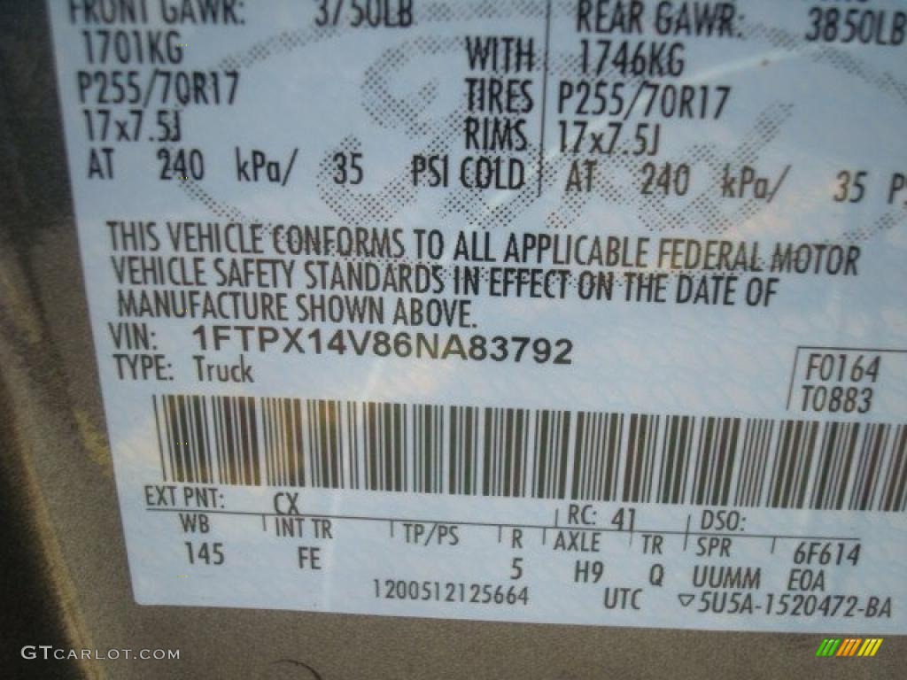 2006 F150 XLT SuperCab 4x4 - Dark Shadow Grey Metallic / Medium/Dark Flint photo #29