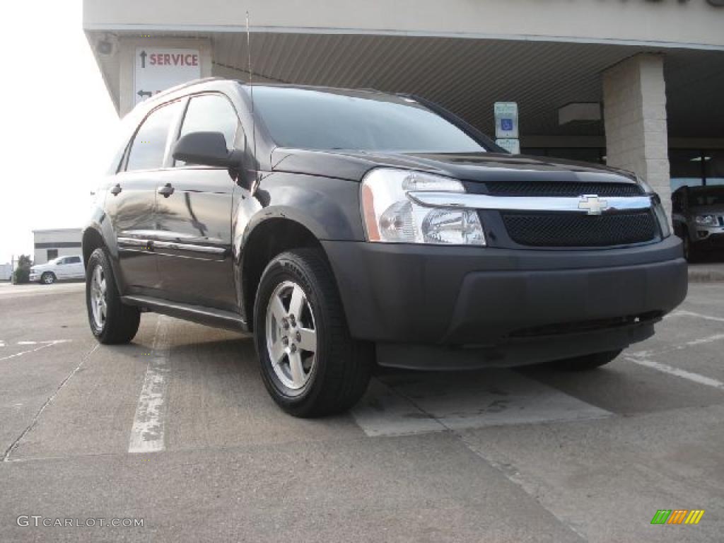 2005 Equinox LS AWD - Black / Light Gray photo #1