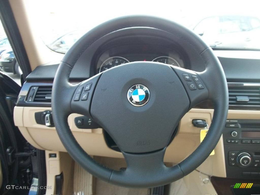 2010 3 Series 328i xDrive Sedan - Monaco Blue Metallic / Beige photo #15