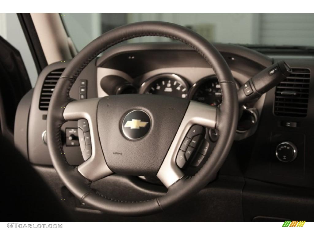 2011 Silverado 1500 LT Crew Cab 4x4 - Taupe Gray Metallic / Ebony photo #9