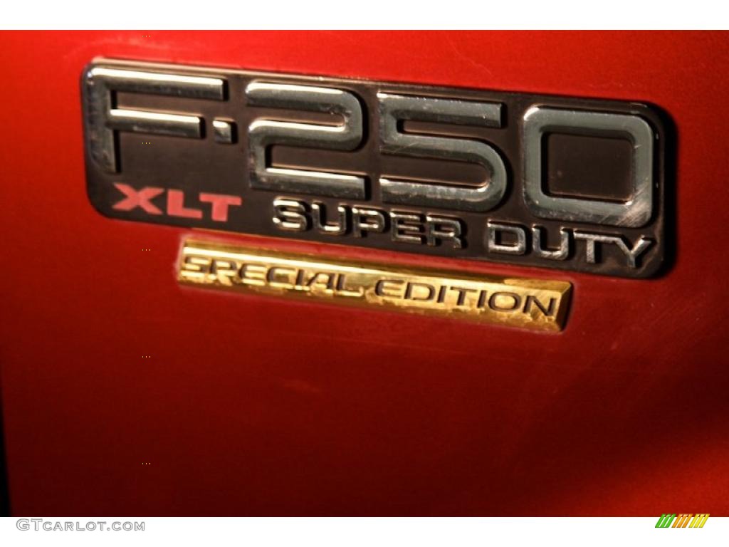 1999 F250 Super Duty XLT Extended Cab 4x4 - Dark Toreador Red Metallic / Medium Graphite photo #6
