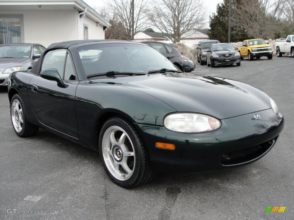 1999 MX-5 Miata Roadster - Emerald Green Mica / Black photo #1