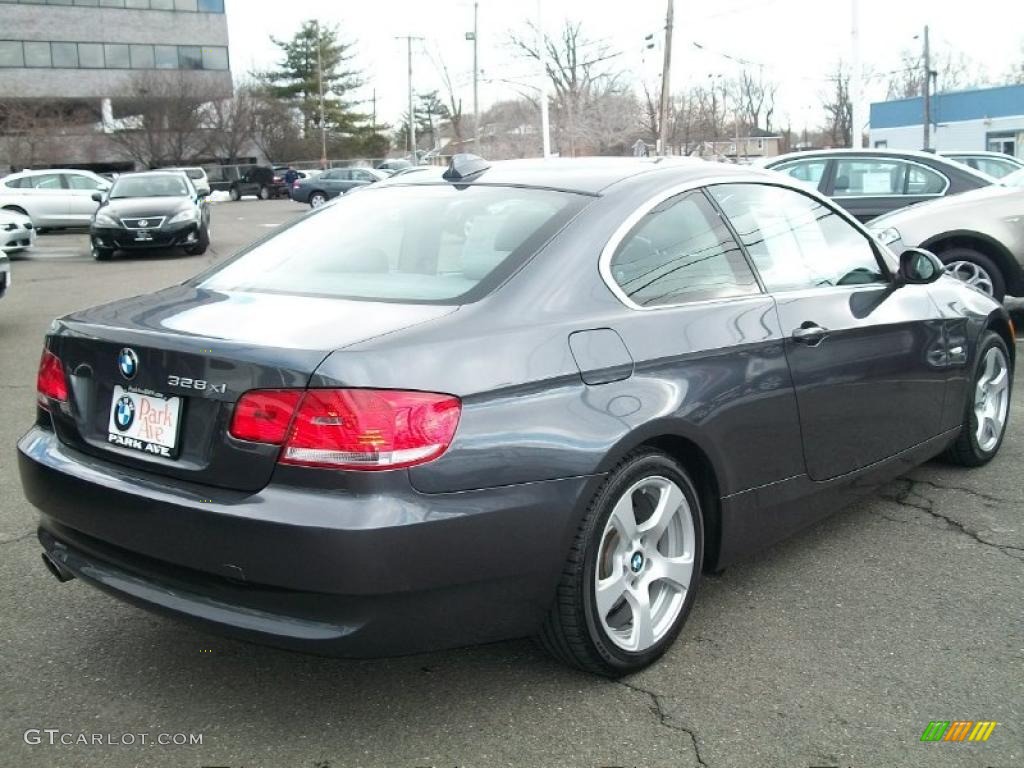 2008 3 Series 328xi Coupe - Sparkling Graphite Metallic / Gray photo #5