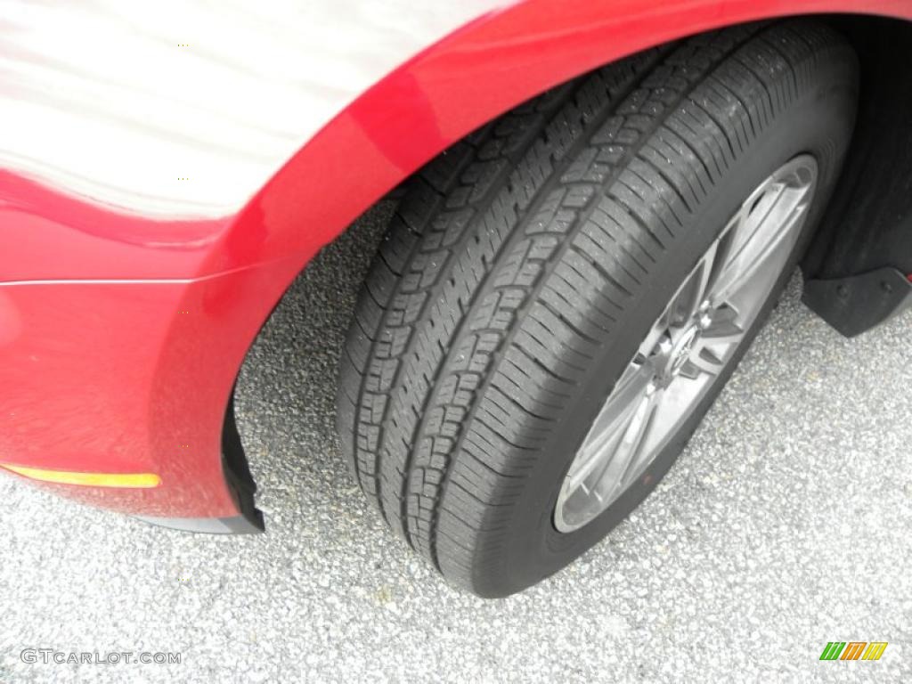 2010 Mustang V6 Premium Convertible - Red Candy Metallic / Charcoal Black photo #14
