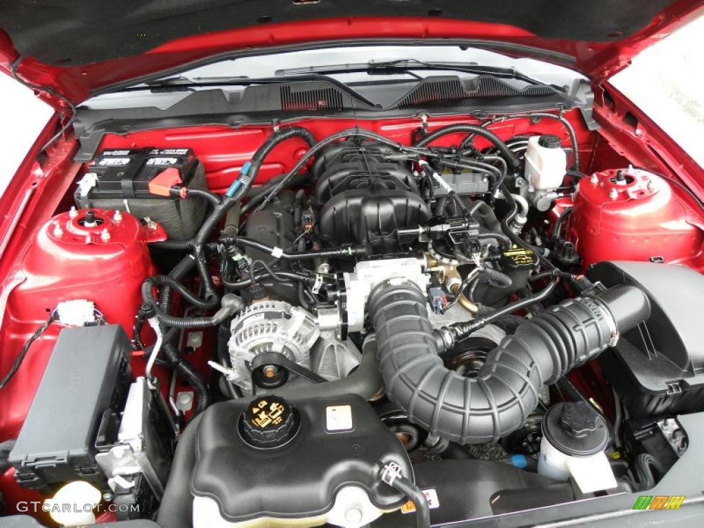 2010 Mustang V6 Premium Convertible - Red Candy Metallic / Charcoal Black photo #15