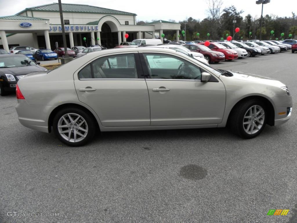 2010 Fusion SEL V6 - Smokestone Metallic / Camel photo #14