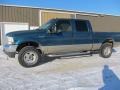 Island Blue Metallic 2001 Ford F250 Super Duty Lariat Super Crew 4x4