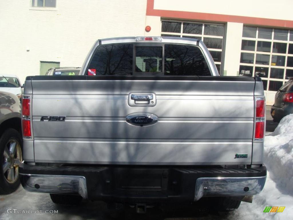 2010 F150 Lariat SuperCrew 4x4 - Ingot Silver Metallic / Black photo #6