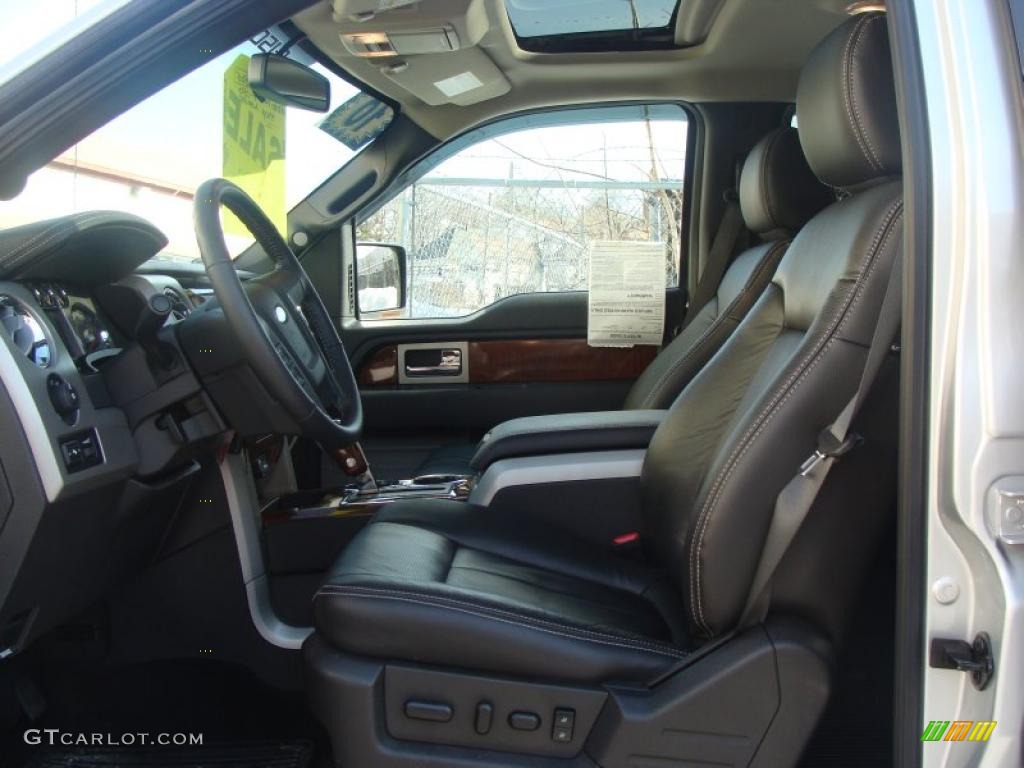 2010 F150 Lariat SuperCrew 4x4 - Ingot Silver Metallic / Black photo #14