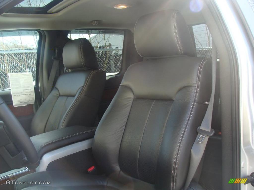 2010 F150 Lariat SuperCrew 4x4 - Ingot Silver Metallic / Black photo #17