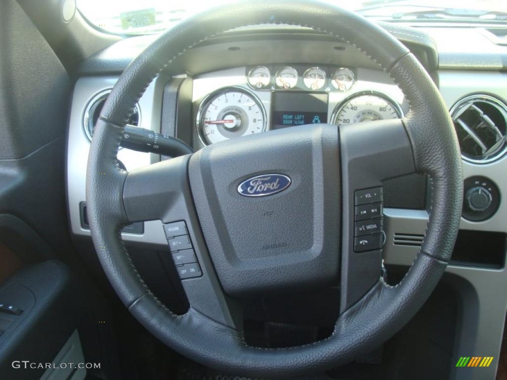 2010 F150 Lariat SuperCrew 4x4 - Ingot Silver Metallic / Black photo #21