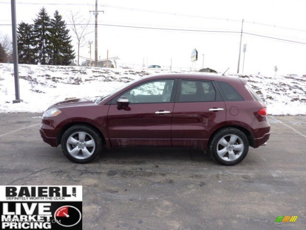 2009 RDX SH-AWD - Basque Red Pearl / Taupe photo #4