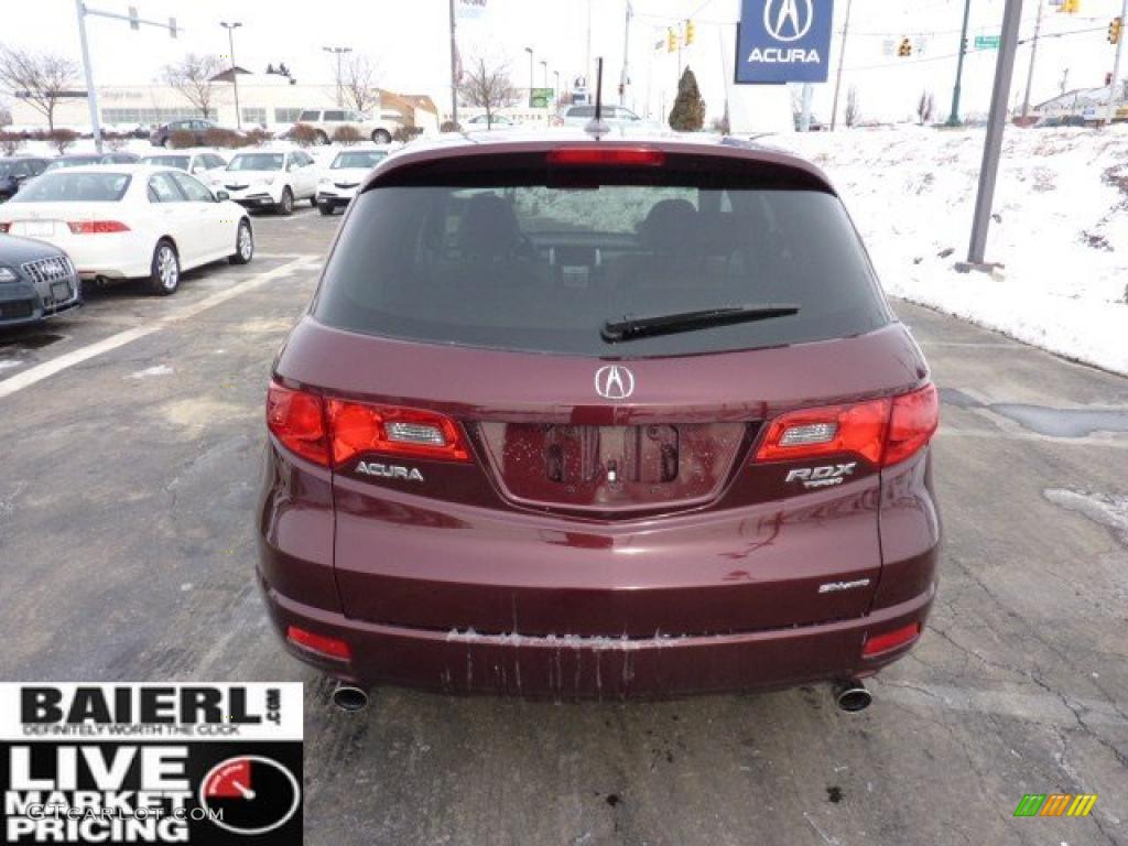 2009 RDX SH-AWD - Basque Red Pearl / Taupe photo #6