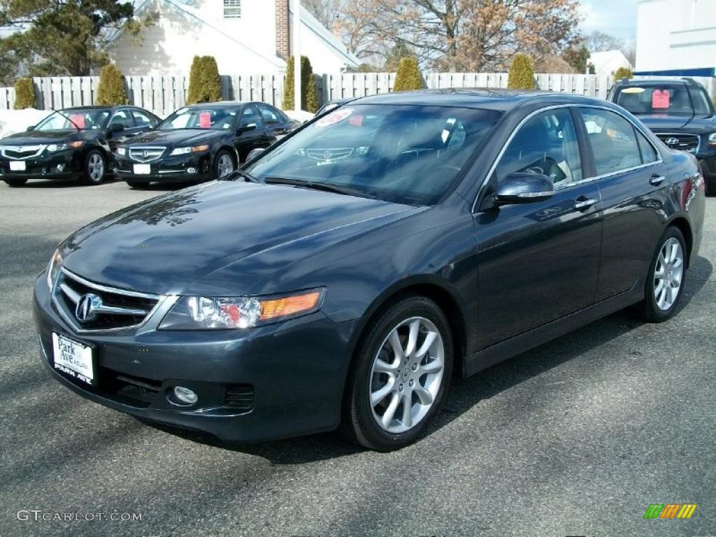 2008 TSX Sedan - Carbon Gray Pearl / Quartz Gray photo #7