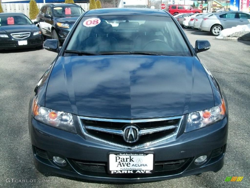 2008 TSX Sedan - Carbon Gray Pearl / Quartz Gray photo #8