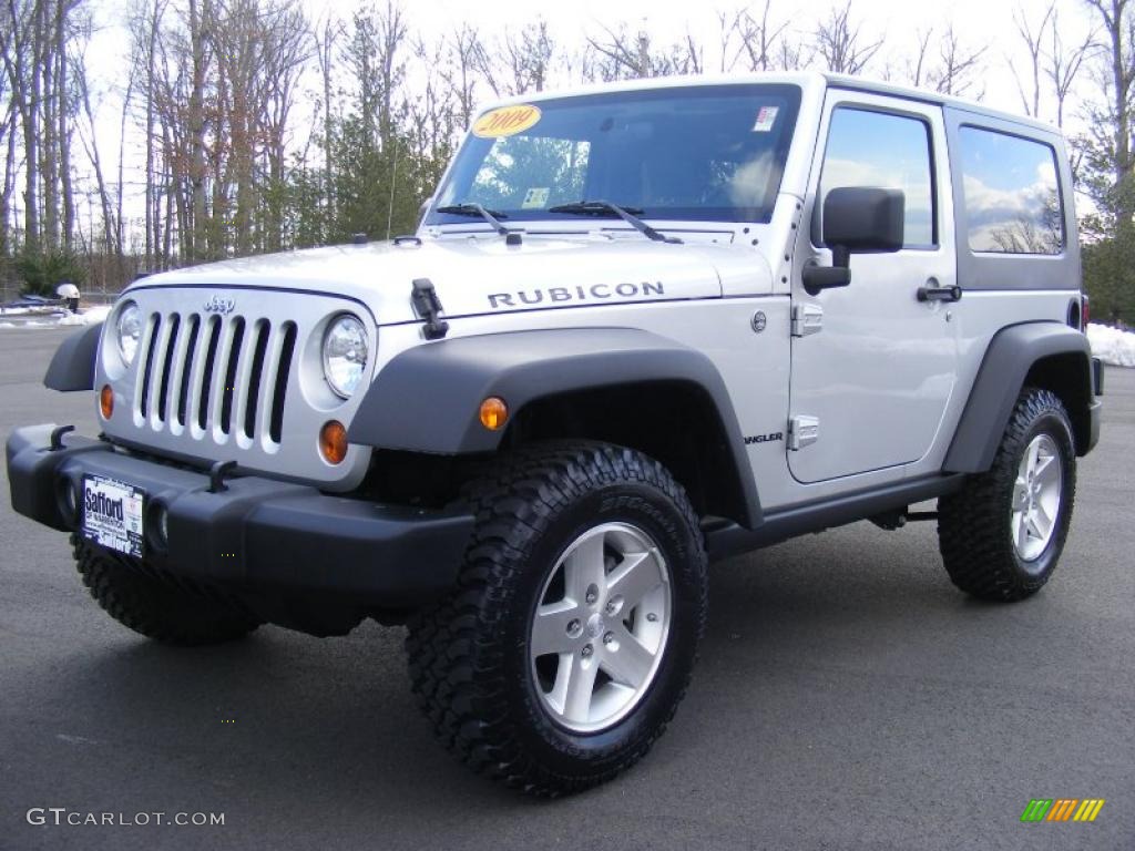 2009 Wrangler Rubicon 4x4 - Bright Silver Metallic / Dark Slate Gray/Medium Slate Gray photo #1