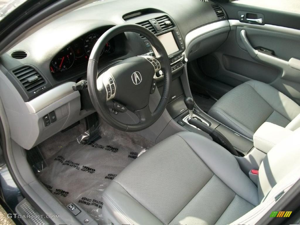 2008 TSX Sedan - Carbon Gray Pearl / Quartz Gray photo #10