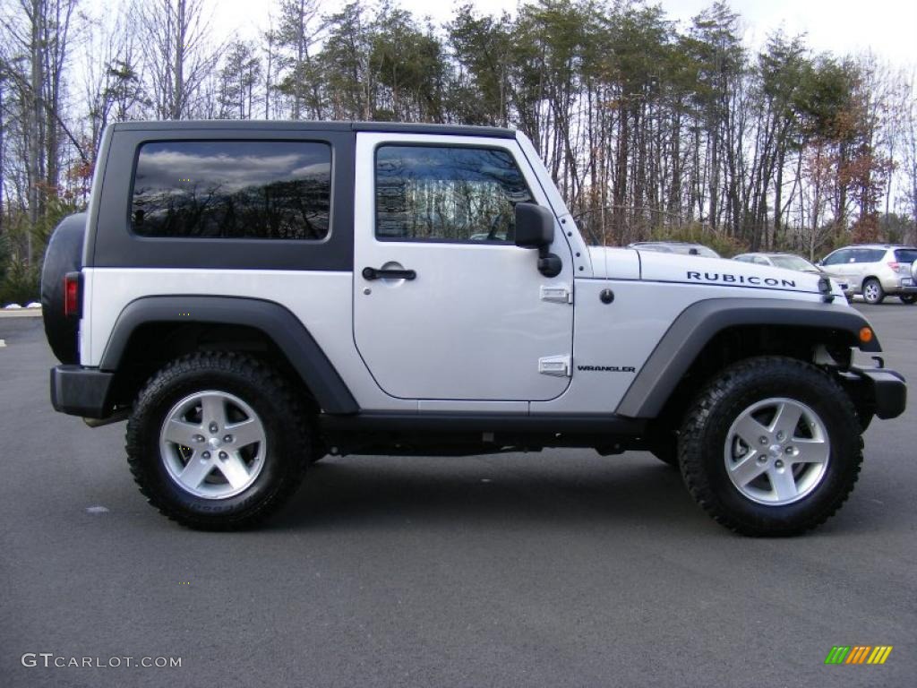 Bright Silver Metallic 2009 Jeep Wrangler Rubicon 4x4 Exterior Photo #45047905