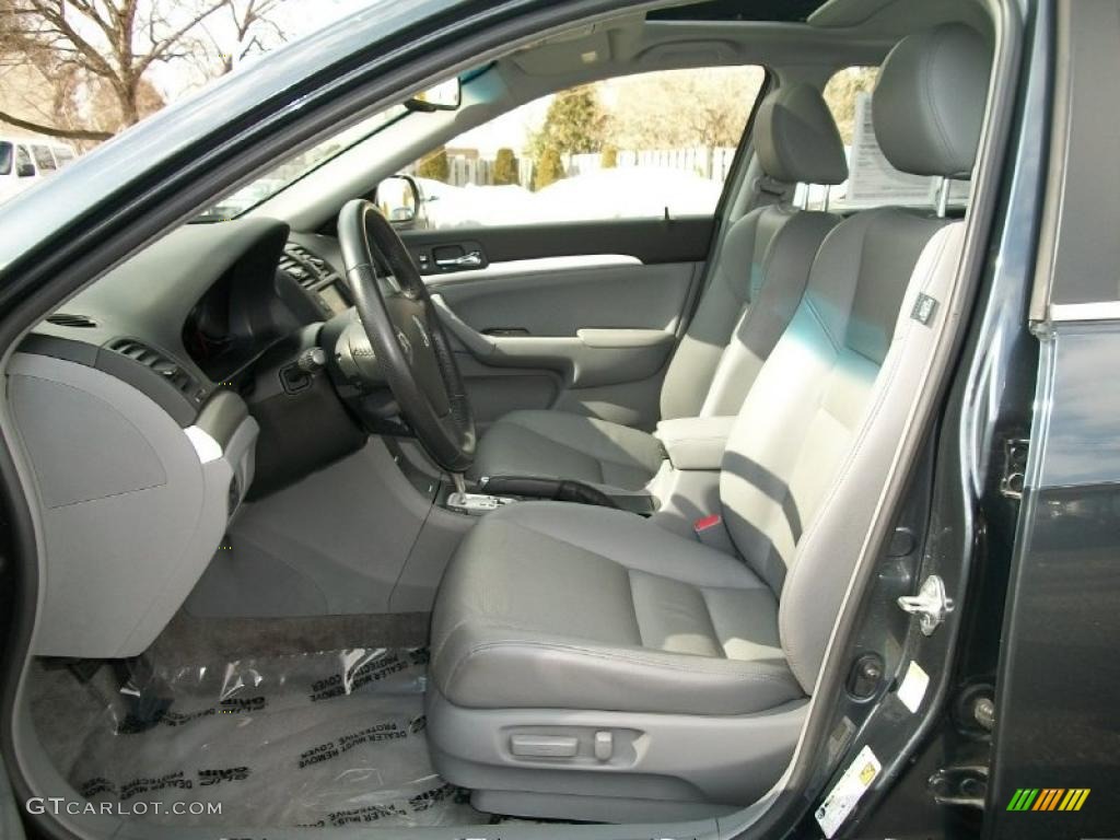 2008 TSX Sedan - Carbon Gray Pearl / Quartz Gray photo #12