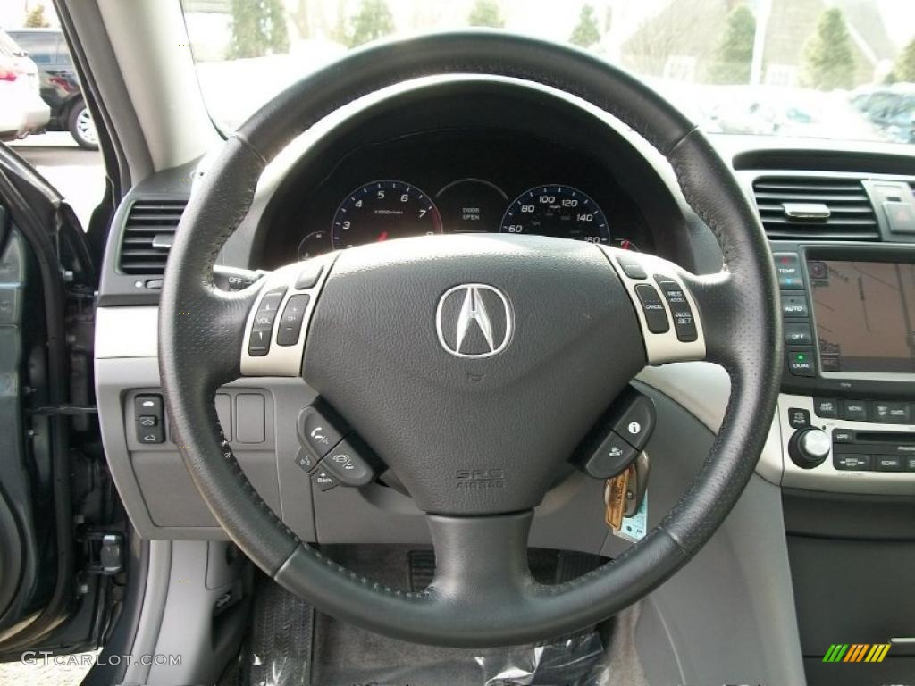 2008 TSX Sedan - Carbon Gray Pearl / Quartz Gray photo #15