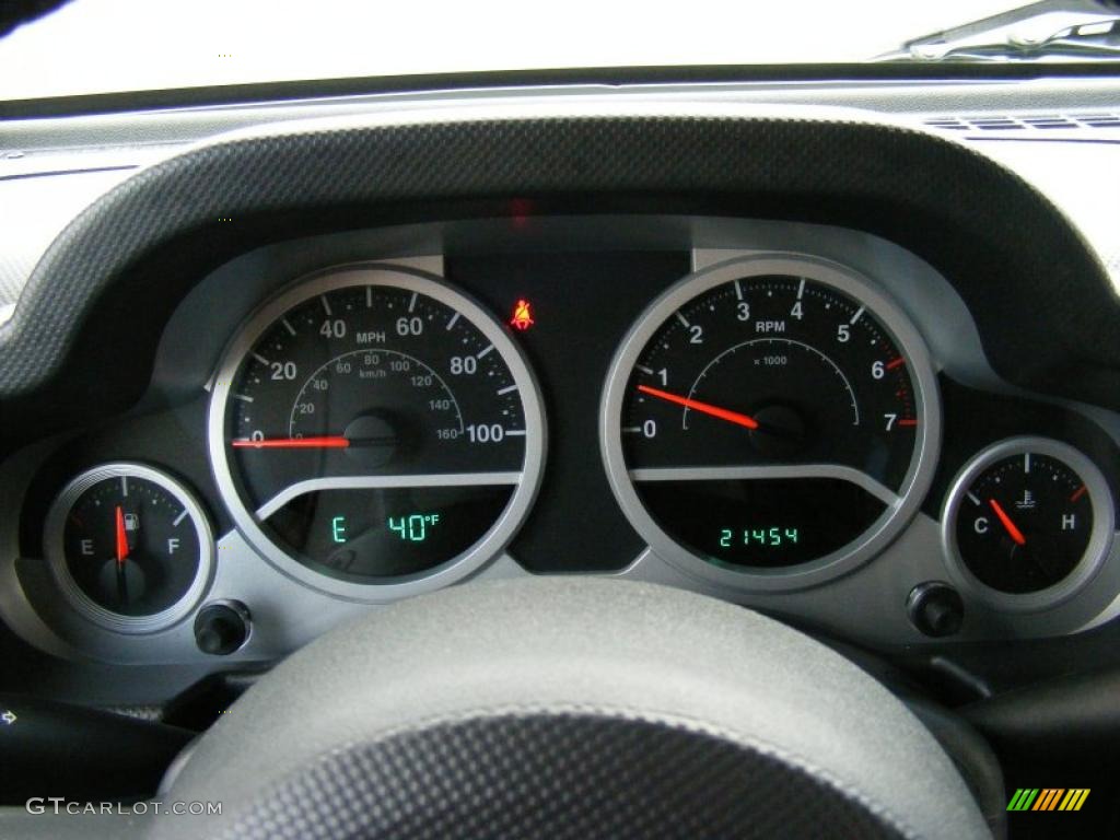 2009 Jeep Wrangler Rubicon 4x4 Gauges Photo #45048021