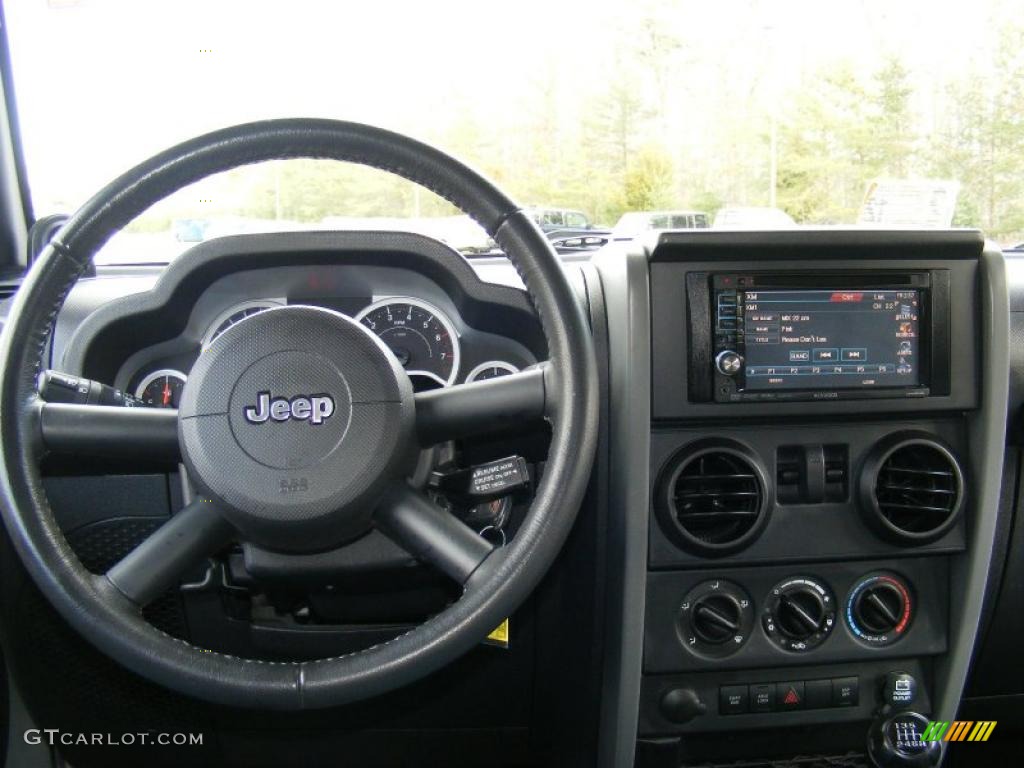 2009 Jeep Wrangler Rubicon 4x4 Dark Slate Gray/Medium Slate Gray Dashboard Photo #45048085