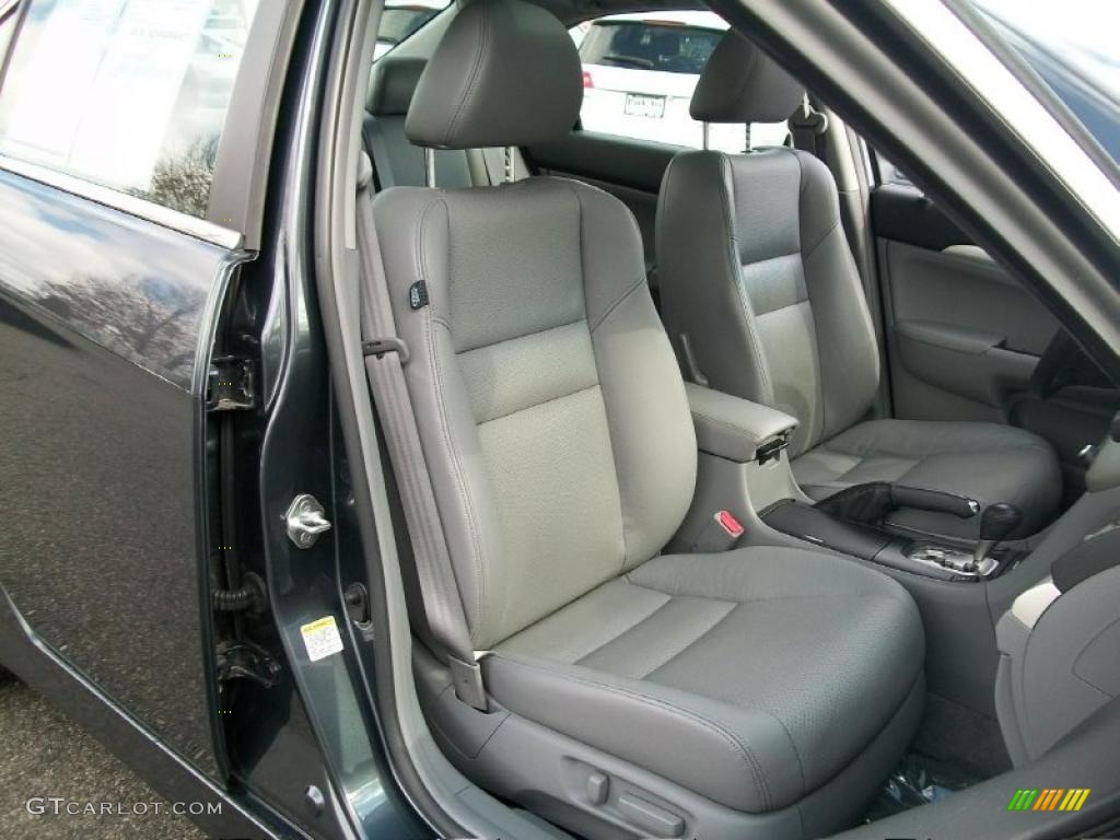 2008 TSX Sedan - Carbon Gray Pearl / Quartz Gray photo #30