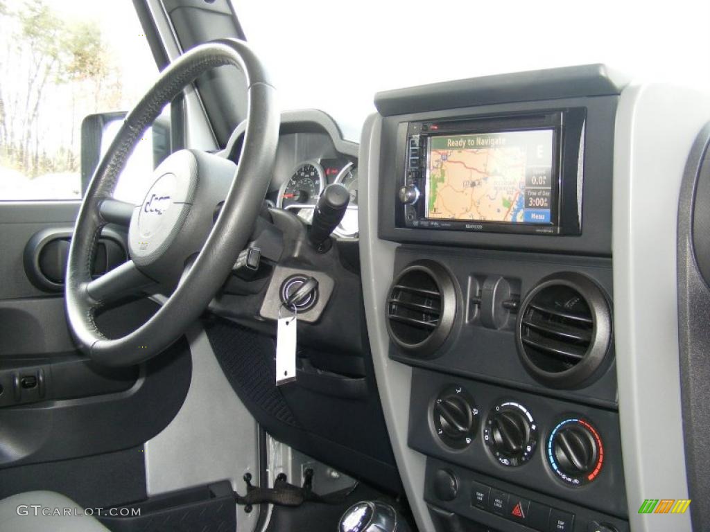 2009 Jeep Wrangler Rubicon 4x4 Dark Slate Gray/Medium Slate Gray Dashboard Photo #45048258
