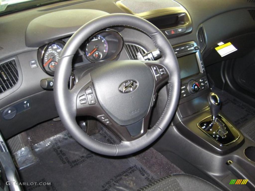 2011 Hyundai Genesis Coupe 2.0T Premium Black Cloth Dashboard Photo #45048337