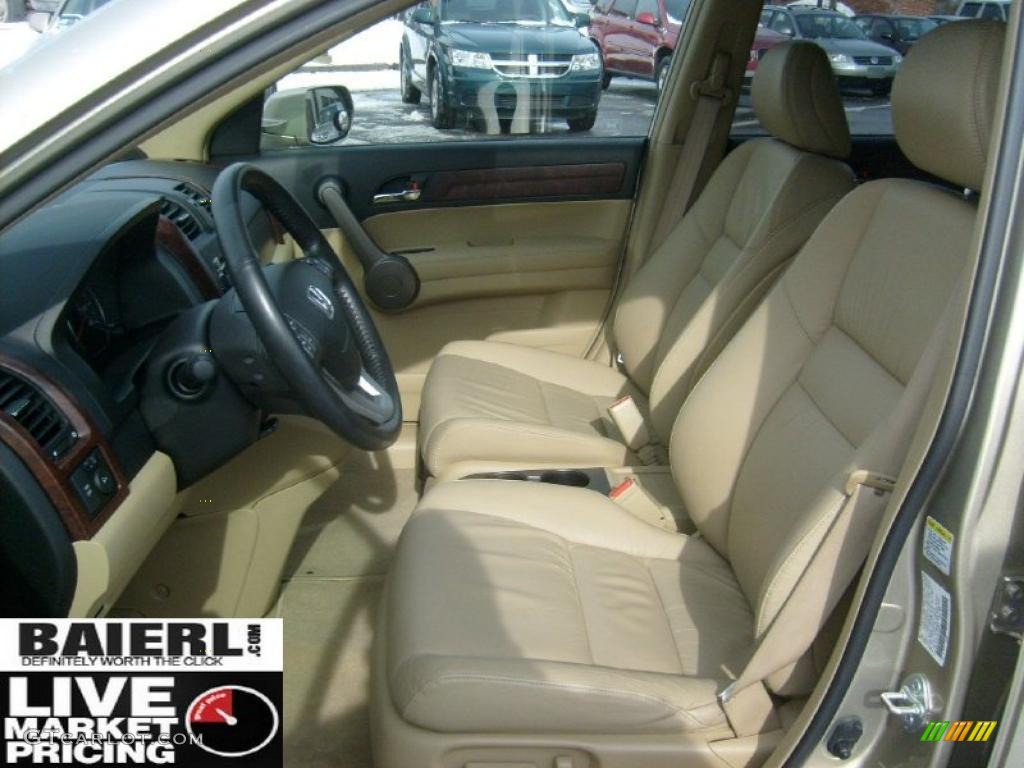 2008 CR-V EX-L 4WD - Borrego Beige Metallic / Ivory photo #9