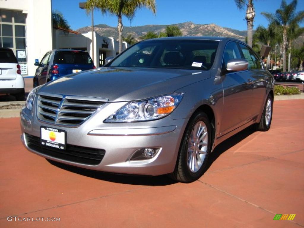 2011 Genesis 3.8 Sedan - Titanium Gray Metallic / Jet Black photo #1