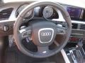 Black Silk Nappa Leather Steering Wheel Photo for 2010 Audi S5 #45048913