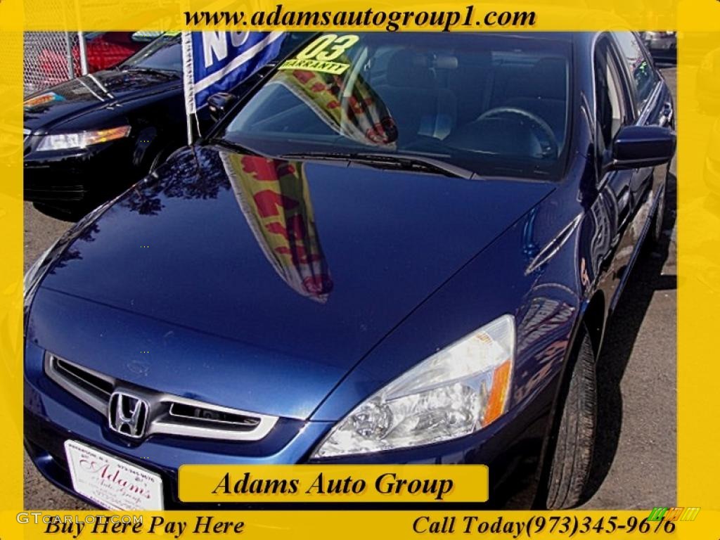 2003 Accord LX Sedan - Eternal Blue Pearl / Black photo #1
