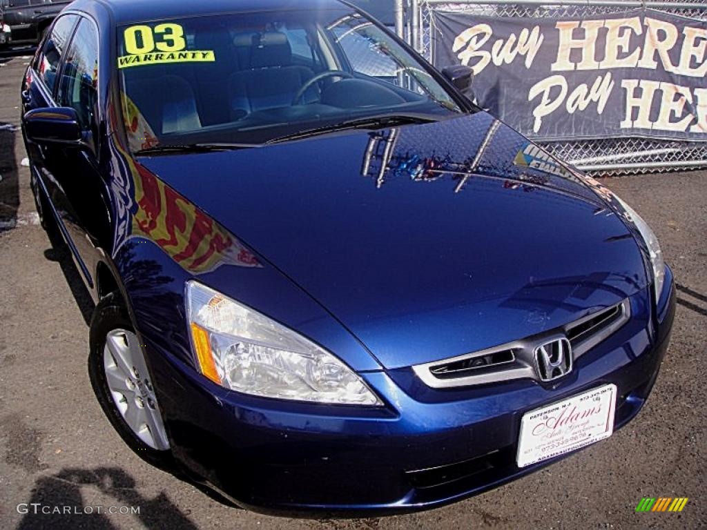 2003 Accord LX Sedan - Eternal Blue Pearl / Black photo #2