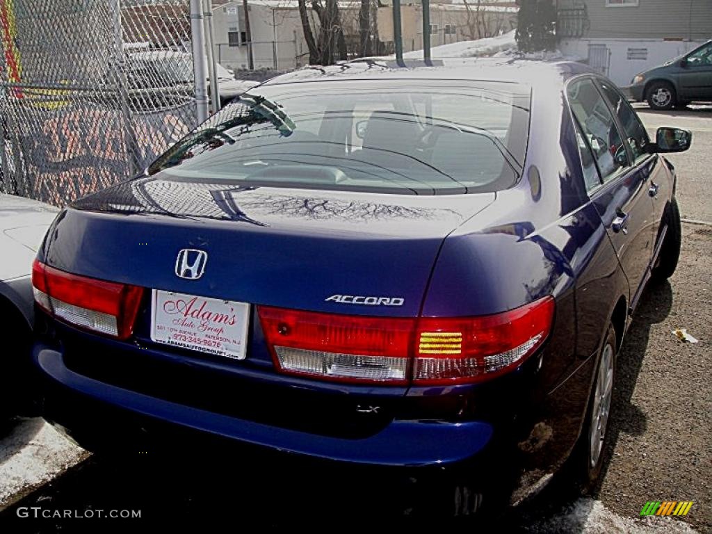 2003 Accord LX Sedan - Eternal Blue Pearl / Black photo #3