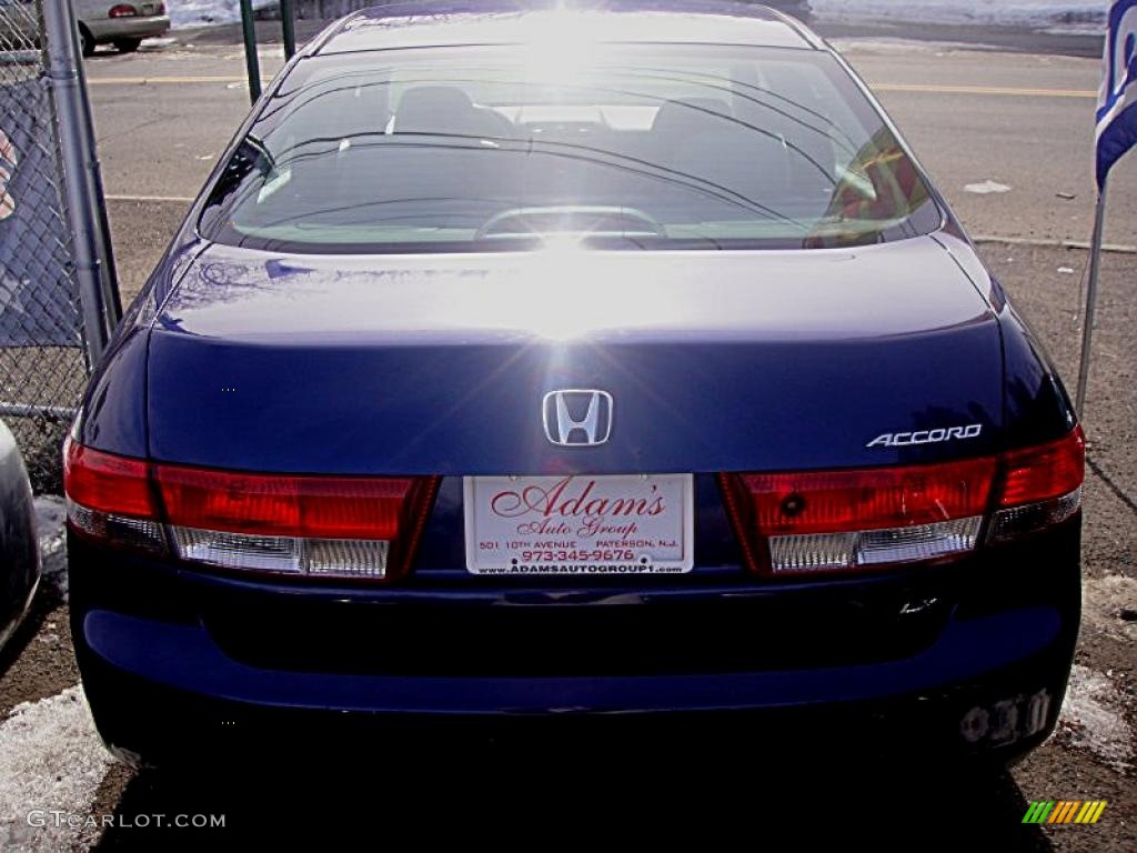2003 Accord LX Sedan - Eternal Blue Pearl / Black photo #5