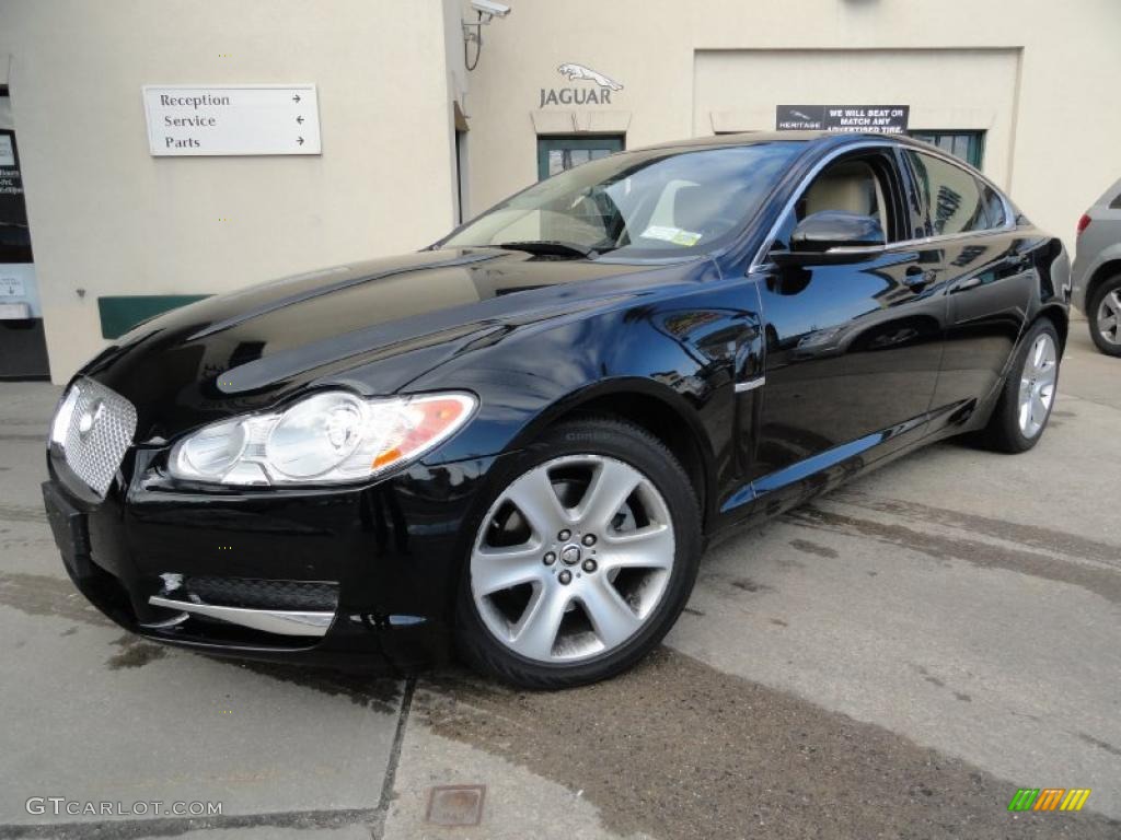Ebony Black 2010 Jaguar XF Sport Sedan Exterior Photo #45050329