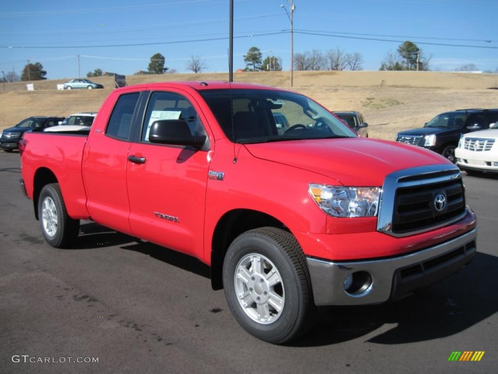 Radiant Red 2011 Toyota Tundra SR5 Double Cab 4x4 Exterior Photo #45052771