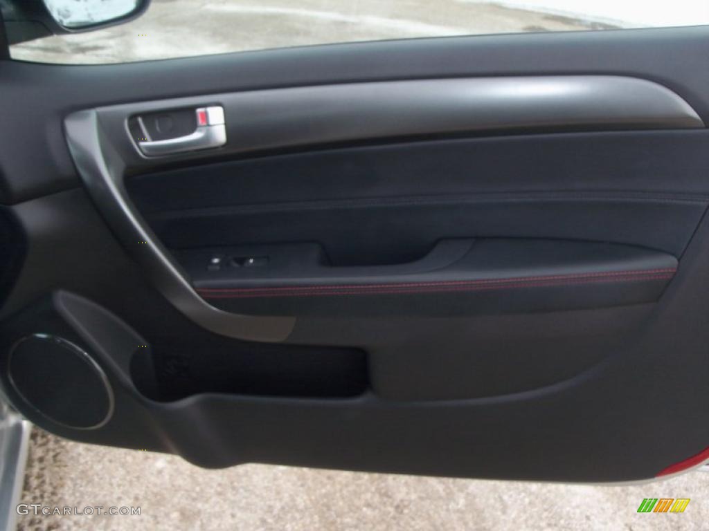 2010 Kia Forte Koup SX Black Sport Door Panel Photo #45052885