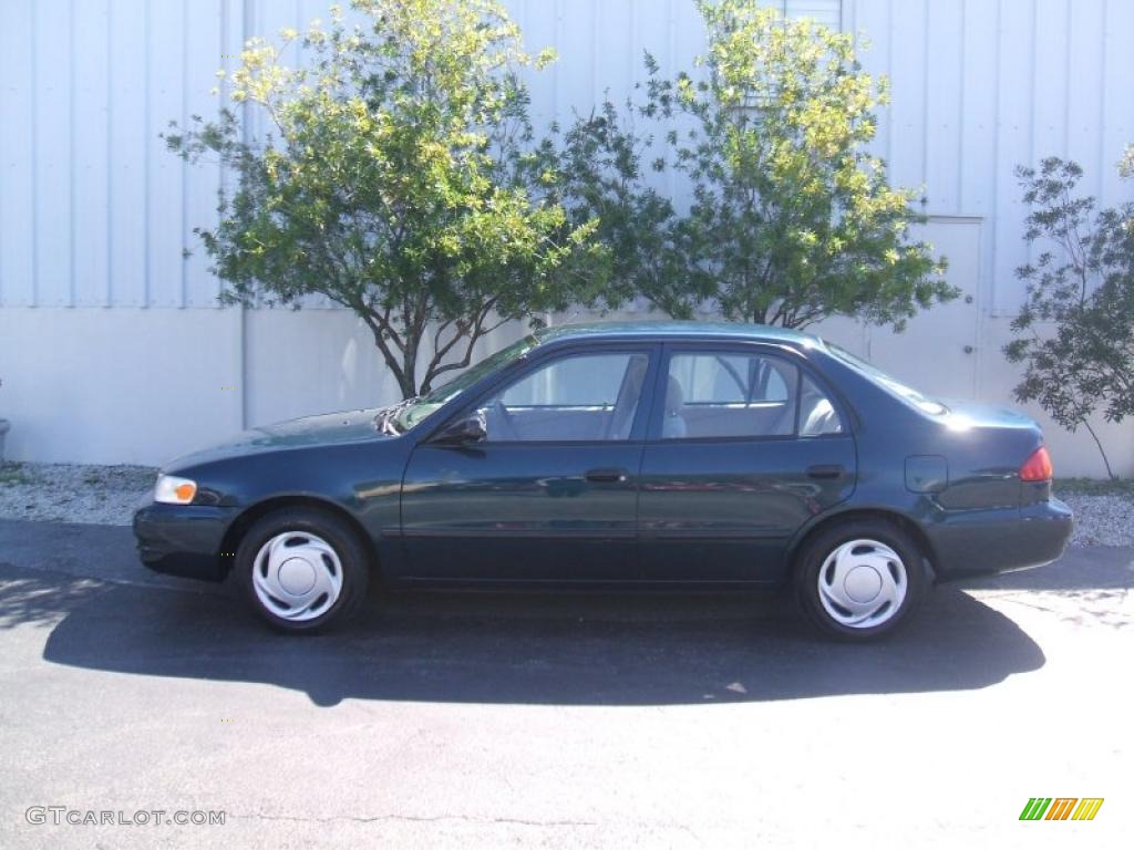 2000 Corolla CE - Mystic Teal Mica / Light Charcoal photo #2