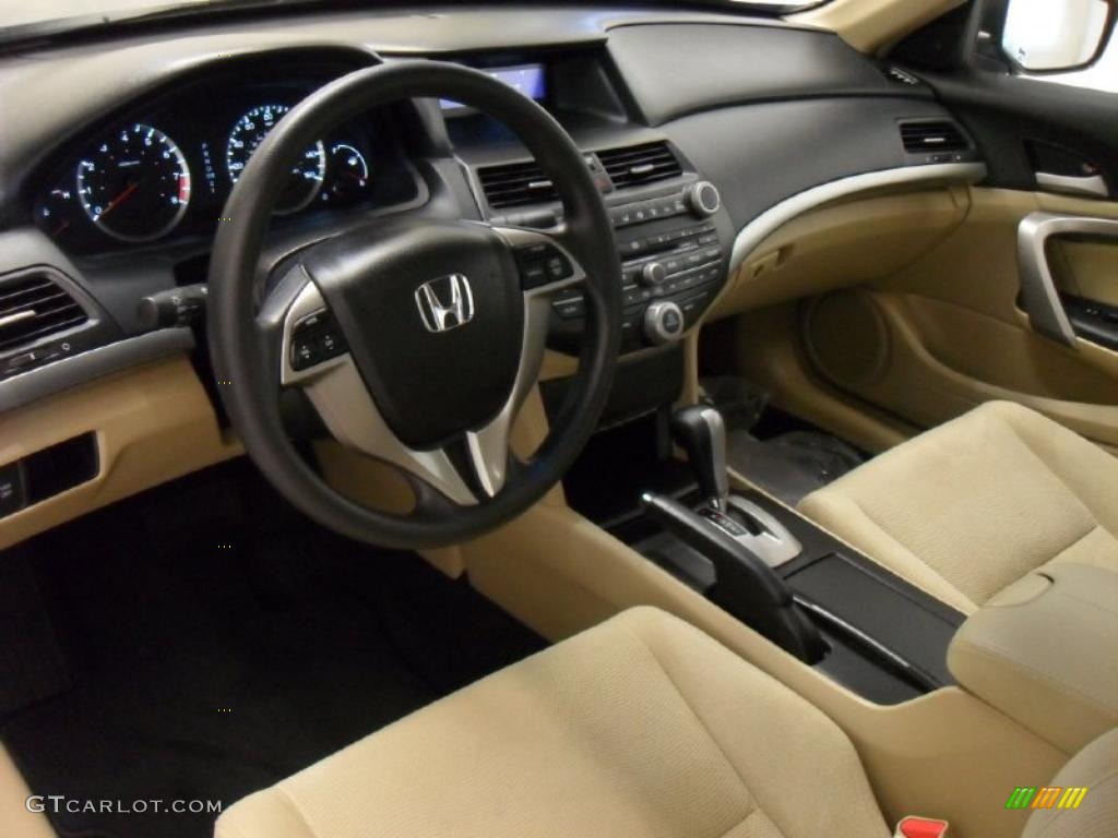 Ivory Interior 2009 Honda Accord EX Coupe Photo #45055413