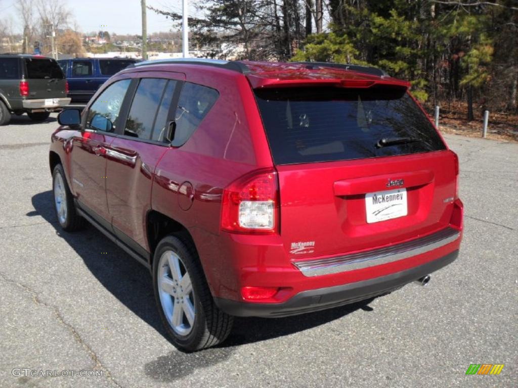2011 Compass 2.4 Limited - Deep Cherry Red Crystal Pearl / Dark Slate Gray/Light Pebble Beige photo #2
