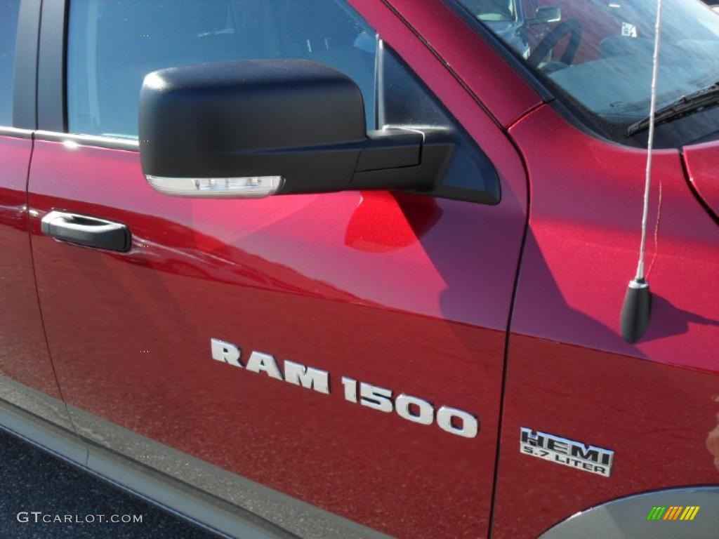 2011 Ram 1500 SLT Quad Cab 4x4 - Deep Cherry Red Crystal Pearl / Dark Slate Gray/Medium Graystone photo #23