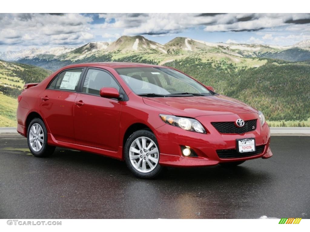 2010 Corolla S - Barcelona Red Metallic / Dark Charcoal photo #1