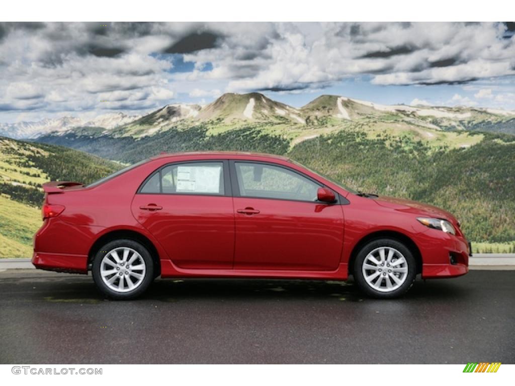 2010 Corolla S - Barcelona Red Metallic / Dark Charcoal photo #2