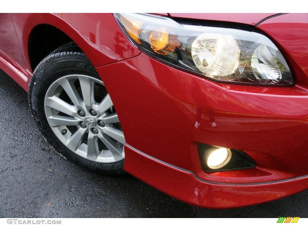 2010 Corolla S - Barcelona Red Metallic / Dark Charcoal photo #4