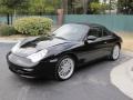 Black 2002 Porsche 911 Carrera 4 Cabriolet Exterior