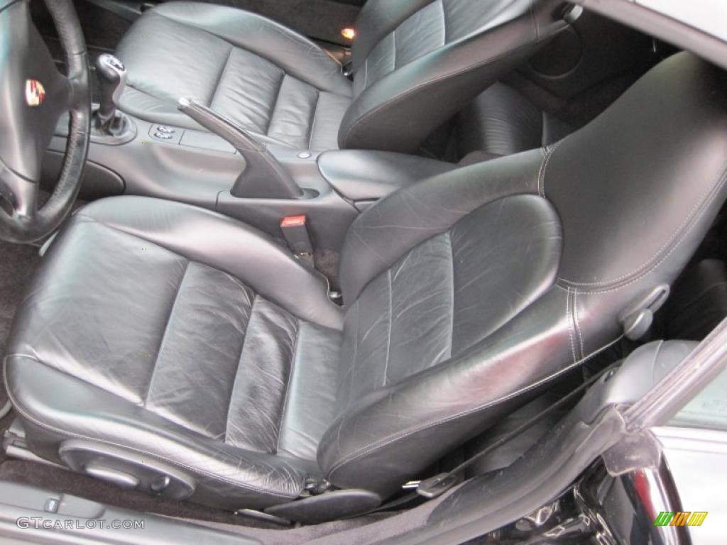 Black Interior 2002 Porsche 911 Carrera 4 Cabriolet Photo #45058369