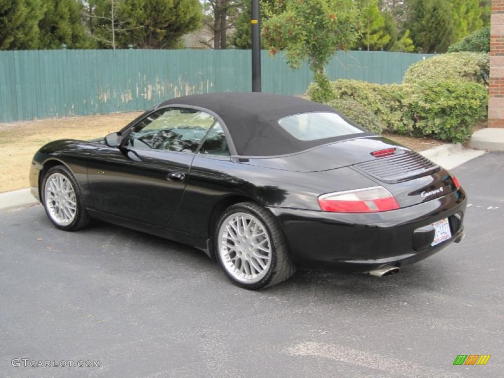 Black 2002 Porsche 911 Carrera 4 Cabriolet Exterior Photo #45058705